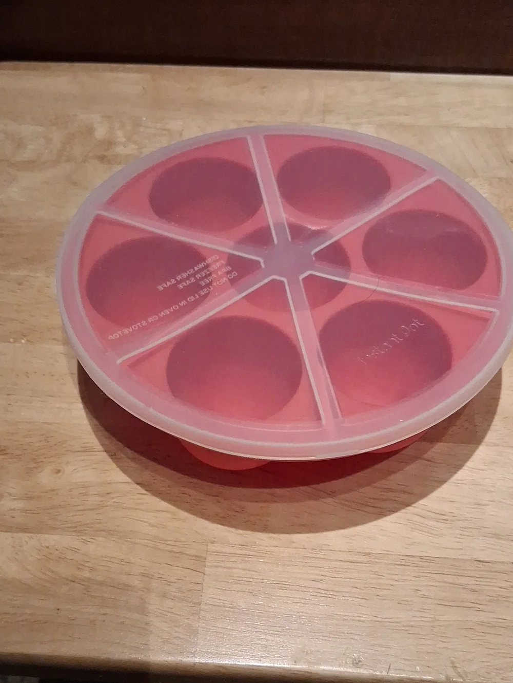 Instant Pot Egg Bites Silicone 6-Cavity Baking & Freezer Mold with Snap-On Lid